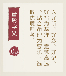 淮滨起名流程五